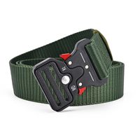 Basic Classic Style Solid Color Alloy Plastic Canvas Unisex Woven Belts sku image 4
