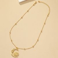 Ig Style Simple Style Sun Moon Alloy Plating Women's Pendant Necklace main image 5