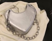 Women's Medium Pu Leather Heart Shape Vintage Style Heart-shaped Zipper Crossbody Bag sku image 2