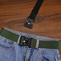 Basic Classic Style Solid Color Alloy Plastic Canvas Unisex Woven Belts main image 1