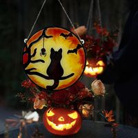 Halloween Cat Spider Bat Arylic Party Hanging Ornaments main image 1