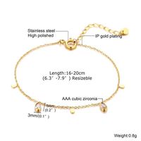 Simple Style Water Droplets Titanium Steel Plating Gold Plated Bangle main image 2