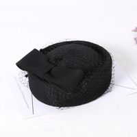 Women's Simple Style Solid Color Flowers Eaveless Fedora Hat sku image 2