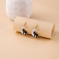 Wholesale Jewelry Classic Style Cat Alloy Enamel Earrings main image 4