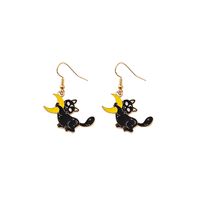 Wholesale Jewelry Classic Style Cat Alloy Enamel Earrings main image 5