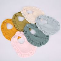 Einfacher Stil Einfarbig Baumwolle Spucktücher Baby Zubehör main image 4