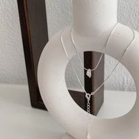 Neuheit Einfarbig Sterling Silber Überzug Halskette Mit Anhänger main image 4