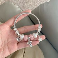 Sweet Bow Knot Stainless Steel Plating Bangle main image 1