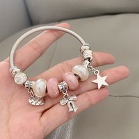 Sweet Bow Knot Stainless Steel Plating Bangle main image 2