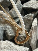 Modern Style Heart Shape Titanium Steel Necklace In Bulk main image 5