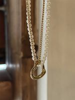 Modern Style Heart Shape Titanium Steel Necklace In Bulk main image 1