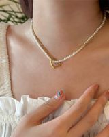 Modern Style Heart Shape Titanium Steel Necklace In Bulk main image 3