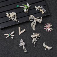 Simple Style Bamboo Flower Alloy Plating Women's Corsage main image 4