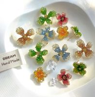 1 Pair Elegant Sweet Flower Artificial Crystal Ear Studs main image 1