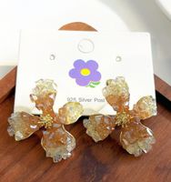 1 Pair Elegant Sweet Flower Artificial Crystal Ear Studs sku image 5