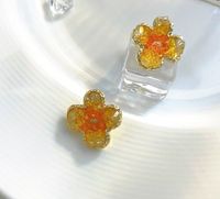 1 Pair Elegant Sweet Flower Artificial Crystal Ear Studs sku image 1