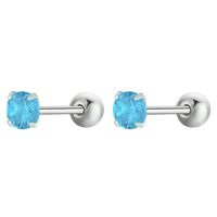 1 Paire Style Ig Dame Rond Incruster Alliage Zircon Boucles D'oreilles Boucles D'oreilles Cartilage sku image 8