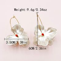 1 Pair Simple Style Commute Flower Plating 304 Stainless Steel Arylic Natural Stone Crystal Beads Gold Plated Drop Earrings sku image 2
