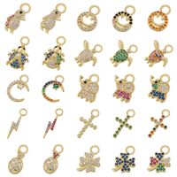 Casual Cute Simple Style Tortoise Animal Bird Copper 18k Gold Plated Zircon Charms In Bulk main image 1