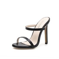Women's Sexy Solid Color Round Toe Fashion Sandals sku image 1