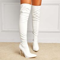 Women's Streetwear Solid Color Point Toe Over-knee Boots main image 3