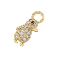 Casual Cute Simple Style Tortoise Animal Bird Copper 18k Gold Plated Zircon Charms In Bulk sku image 7