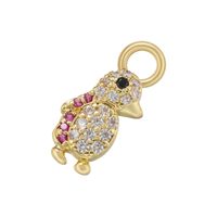 Casual Cute Simple Style Tortoise Animal Bird Copper 18k Gold Plated Zircon Charms In Bulk sku image 8