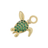 Casual Cute Simple Style Tortoise Animal Bird Copper 18k Gold Plated Zircon Charms In Bulk sku image 16