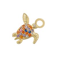 Casual Cute Simple Style Tortoise Animal Bird Copper 18k Gold Plated Zircon Charms In Bulk sku image 17