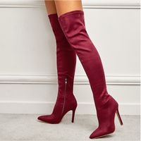 Women's Streetwear Solid Color Point Toe Classic Boots main image 5
