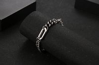 Hip-hop Streetwear Geometric Titanium Steel Men's Bracelets main image 5