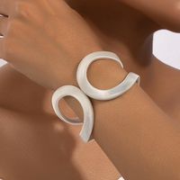 Modern Style Solid Color Alloy Women's Bangle main image 1
