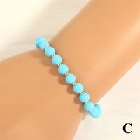 Casual Round Copper Beaded Handmade Plating 18k Gold Plated Bracelets sku image 3