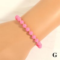 Casual Round Copper Beaded Handmade Plating 18k Gold Plated Bracelets main image 4