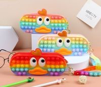 Cute Duck Silicone Student Stationery Pen Case main image 1