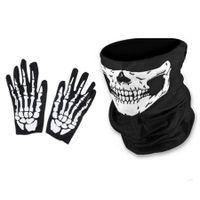 Halloween Gothic Exaggerated Skeleton Skull Party Festival Gloves And Masks main image 3