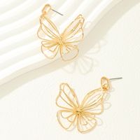 1 Piece Simple Style Butterfly Mesh Alloy Ear Studs main image 6
