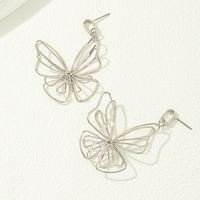 1 Piece Simple Style Butterfly Mesh Alloy Ear Studs main image 3