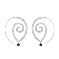 Neue Produkte Blätter Spirale Persönlichkeit Rotierende Römische Ohrringe Blatt Ohrringe Schmuck Frauen sku image 13