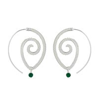 Souhaite  Nouvelle Feuille Spirale Personnalité Rotation Romain Ornement Boucles D'oreilles Pour Les Femmes sku image 13