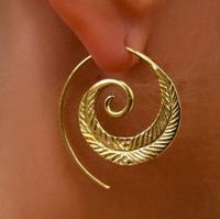 Neue Produkte Blätter Spirale Persönlichkeit Rotierende Römische Ohrringe Blatt Ohrringe Schmuck Frauen sku image 11