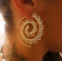 Neue Produkte Blätter Spirale Persönlichkeit Rotierende Römische Ohrringe Blatt Ohrringe Schmuck Frauen sku image 2