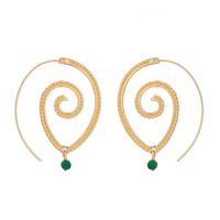 Neue Produkte Blätter Spirale Persönlichkeit Rotierende Römische Ohrringe Blatt Ohrringe Schmuck Frauen sku image 8