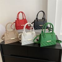 Women's Pu Leather Solid Color Elegant Streetwear Square Flip Cover Shoulder Bag Handbag Crossbody Bag main image 1