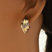 1 Piece Simple Style Solid Color Irregular Alloy Ear Studs main image 1