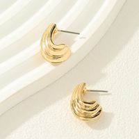 1 Piece Simple Style Solid Color Irregular Alloy Ear Studs main image 5