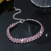 Elegant Sweet Solid Color Copper Rhinestones Bracelets Bangle In Bulk main image 8