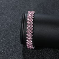 Elegant Sweet Solid Color Copper Rhinestones Bracelets Bangle In Bulk main image 7