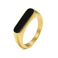 304 Stainless Steel Gold Plated Simple Style Plating Geometric Rings main image 8