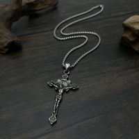 Hip-Hop Vintage Style Cross 304 Stainless Steel Men'S Pendant Necklace main image 3